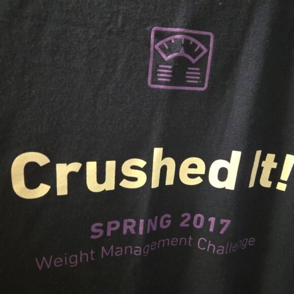 Dark Blue Tee with Motivational Graphic - Picture 2 of 5